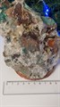 Сростки минералов на породе (малахит, кварц, пирит) - фото 4982